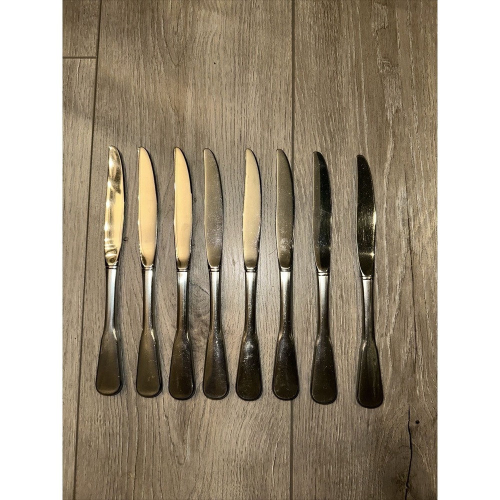 8 Dinner Knives SSS Oneida COLONIAL BOSTON‎ Deluxe Stainless 9"